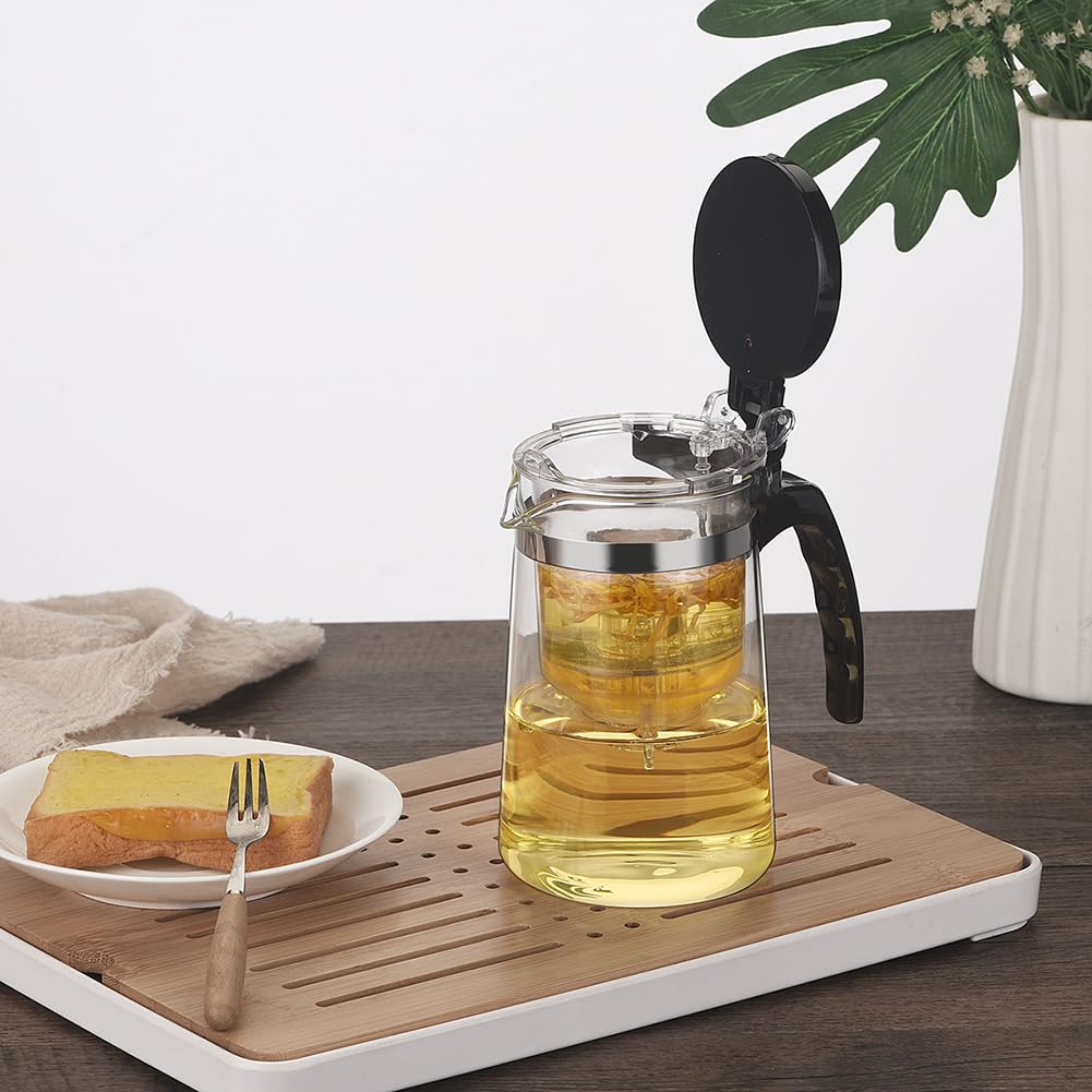 Glazen theepot Miko van hittebestendig borosilicaatglas inhoud 2 liter – De Theeplantage