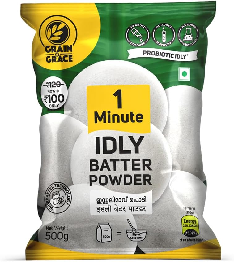 Grain N Grace 1 Minute Idly Batter Powder - 500g
