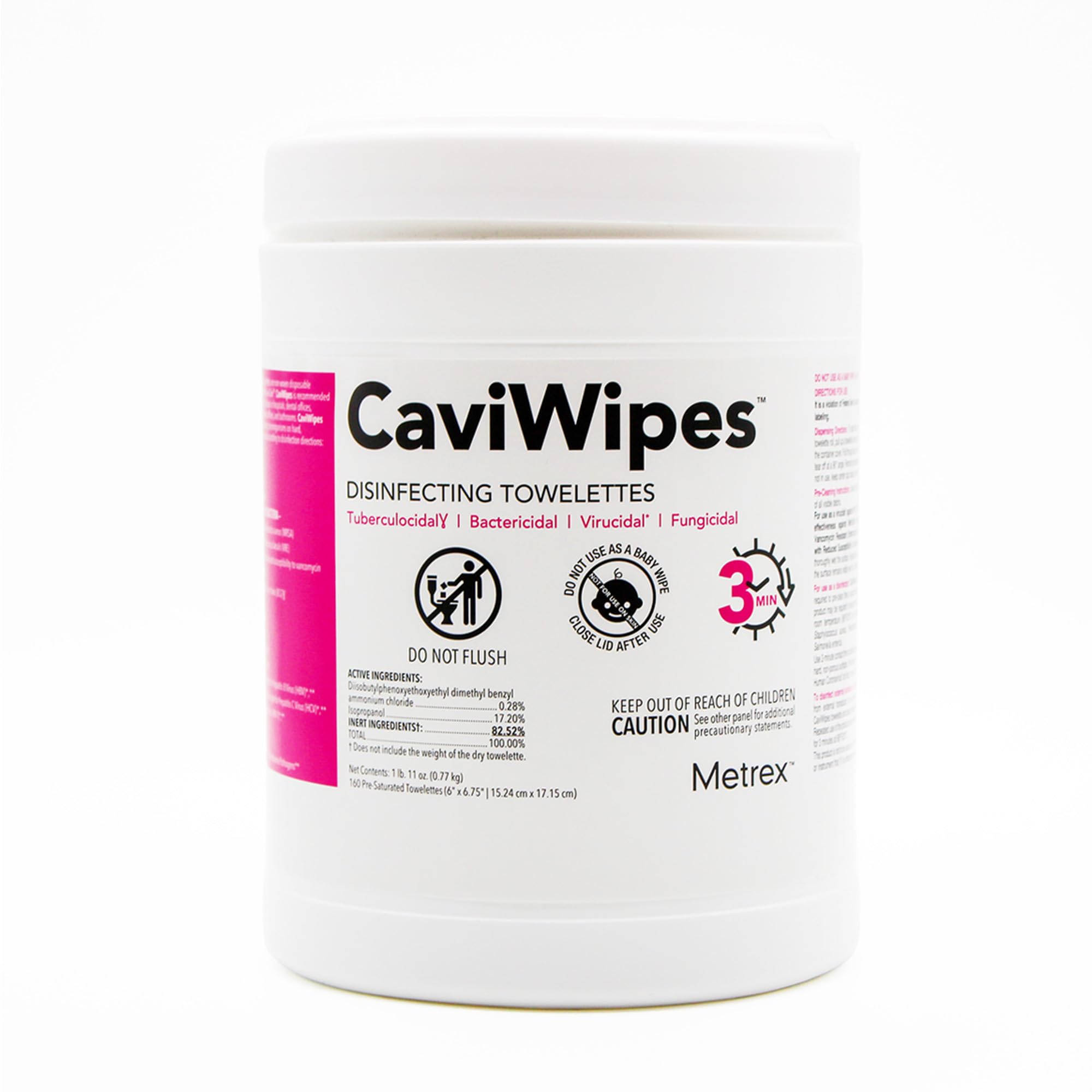 Cavicide and CaviWipes, CaviWipes, 160/pop-up dispenser, fragrance free