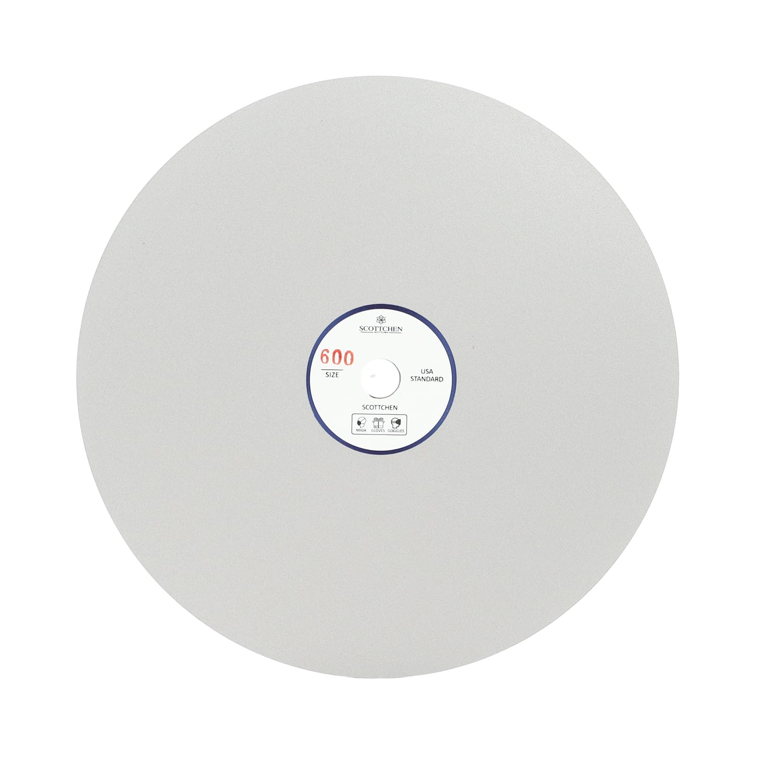 SCOTTCHEN Diamond Grinding Wheel Disc 8" x 1/2" Arbor Hole 600 Grit Abrasive Flat Lap Wheel Sanding Disc for Granite Marble Gem - 1pack