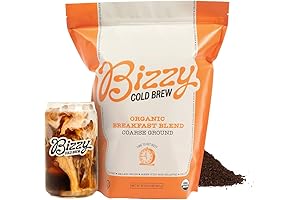 Organic Bizzy Breakfast Brew: Micro Sifted, Medium-Light Coarse Ground Arabica Coffee