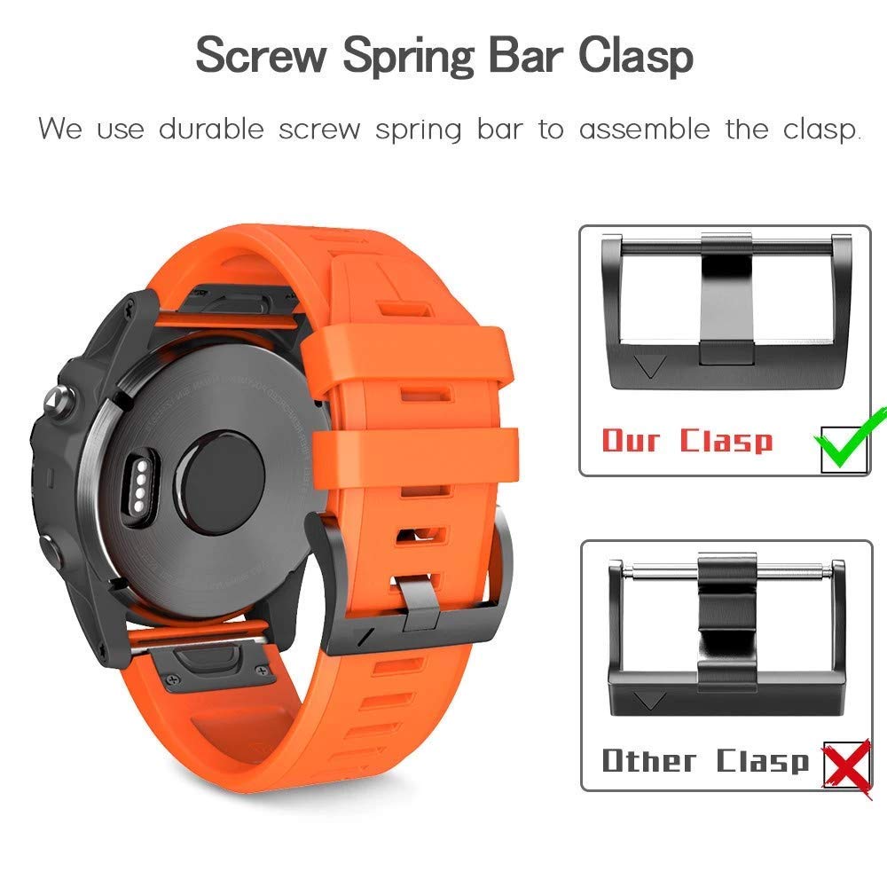 NotoCity für Fenix 6 pro/5 plus Armband, Quickfit 22mm für Fenix 6/7/8 47mm/5/7 pro/E 47mm, Armband 22mm für Forerunner 935/945/965, Epix 2, Instinct, Approach S60 Uhrenarmband(7 Stück)