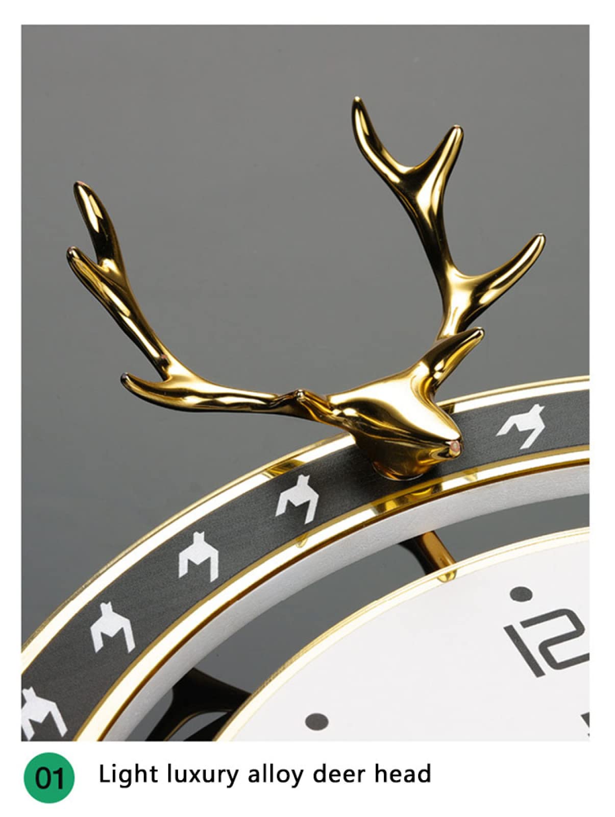 Blessing Decor Reloj de Pared Moderno, Reloj de Pared silencioso de Estilo nórdico, Reloj de Pared oscilante con Pilas para el hogar, Sala de Estar, Oficina, Dormitorio, Cocina, Reloj de Pared, 14,17