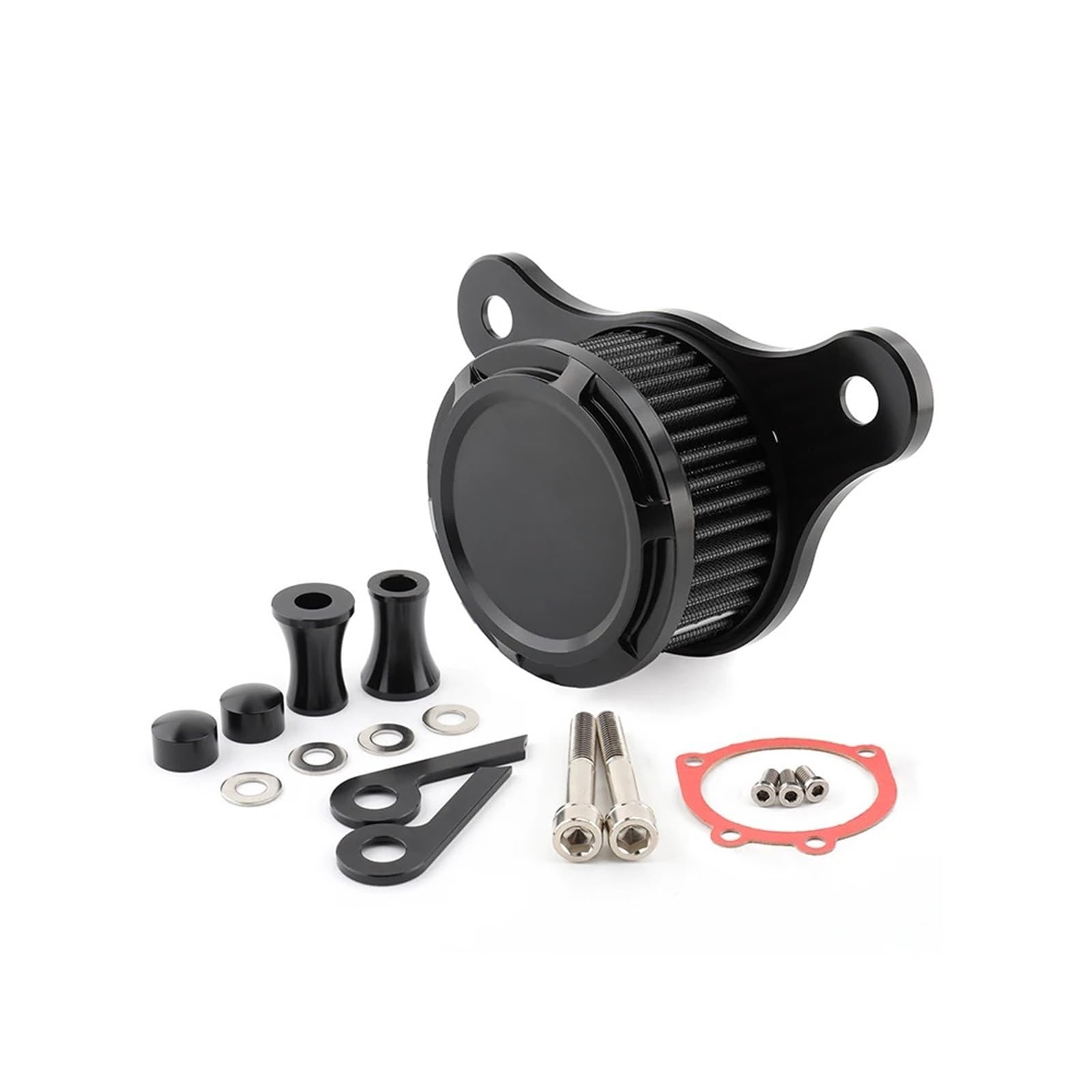 Powłoka antybakteryjna‌ Motorcycle Air Cleaner Intake Filter Fit For Harley Touring Road King Electra Street Glide Dyna FXR 93-17 Softail(All Black)