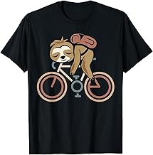 Retro Sloth Bicycle Tour Road Bike Gravel Logo T-Shirt