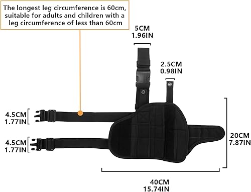 Miniatura 4 de TORMEN Funda táctica ajustable para pistola de pierna derecha, compatible con Nerf Elite Series Blaster