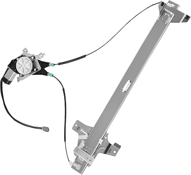 Front Driver Side Power Window Regulator with Motor 2 Pins Fit for 2003-2014 Ford E-150, 1992-2002 E-250 Econoline, E-350 E-450 E-550 Club Wagon Super Duty, 741-586