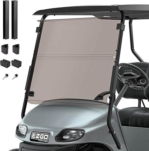 EZGO TXT Glof - Parabrisas para carrito de golf 1994-2013 y tintado plegable EZ GO Txt, accesorios para carrito de golf, piezas de parabrisas