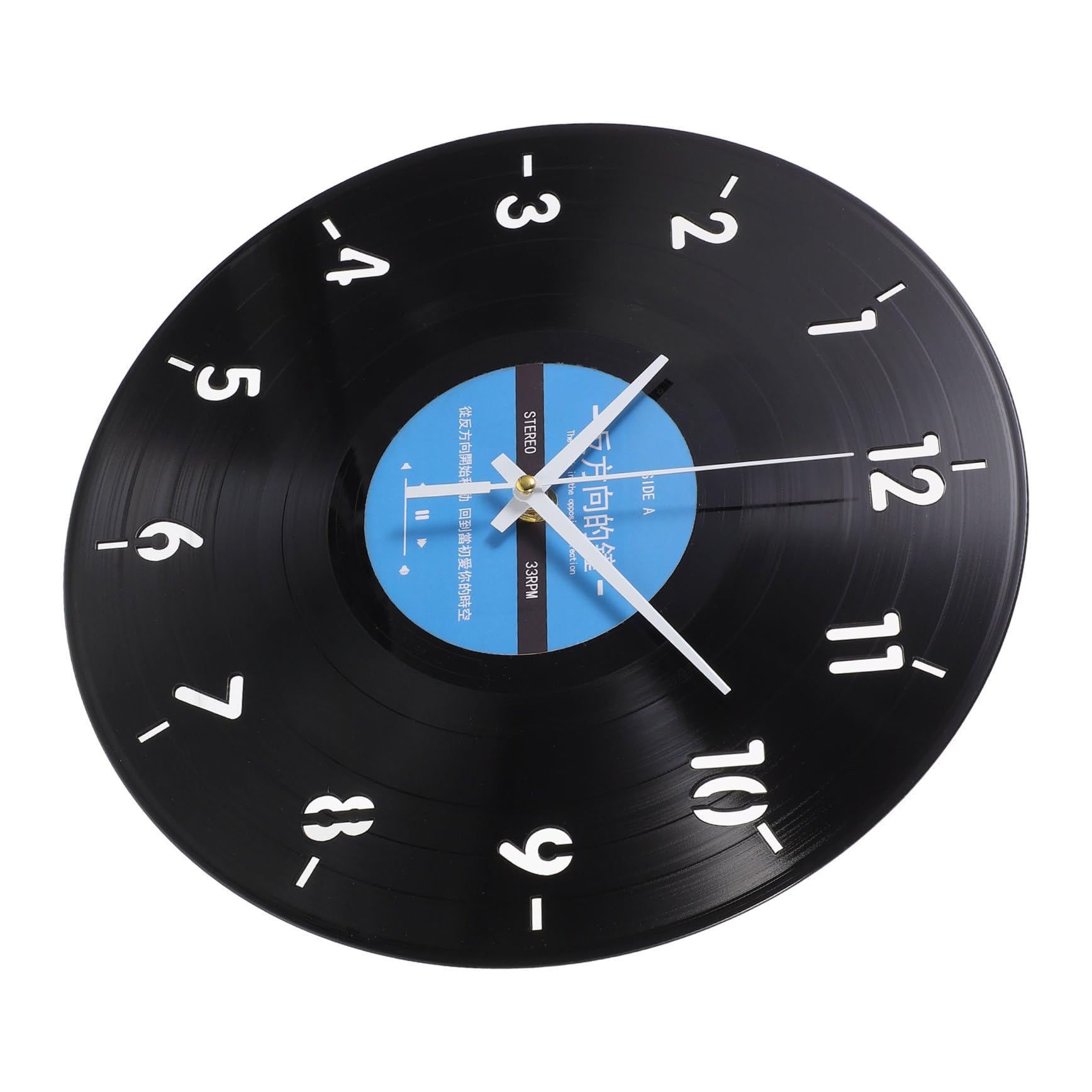 Horloge murale en vinyle inversée cadeau idéal musique