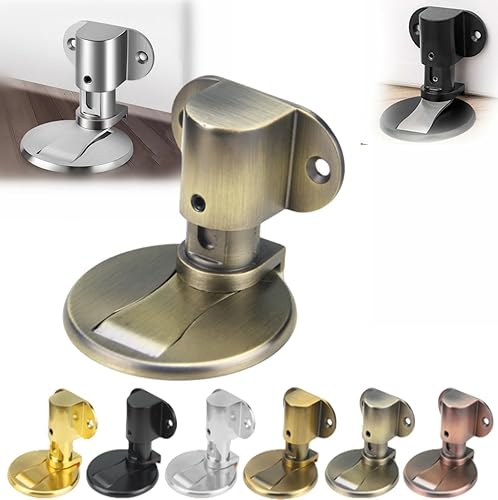 Succión de tierra de acero inoxidable 304, succión de suelo de acero inoxidable, resistente, sin taladro, tope de puerta para el hogar, tapón