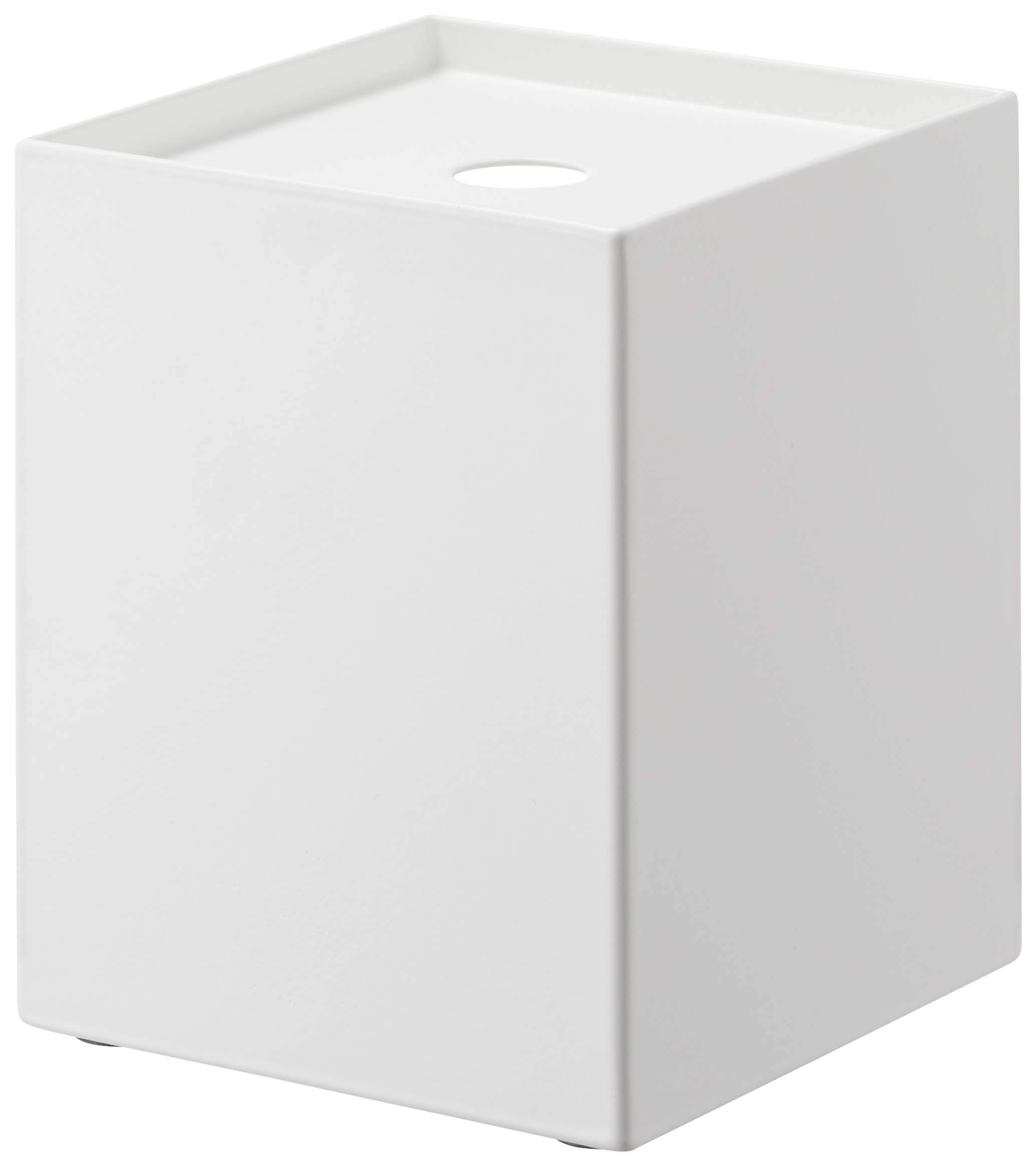 Yamazaki 5228 Toilet Paper Holder for 1 Roll, White, Approx. W 4.5 x D 4.5 x H 5.5 inches (11.5 x 11.5 x 14 cm), Tower, Concealed Storage