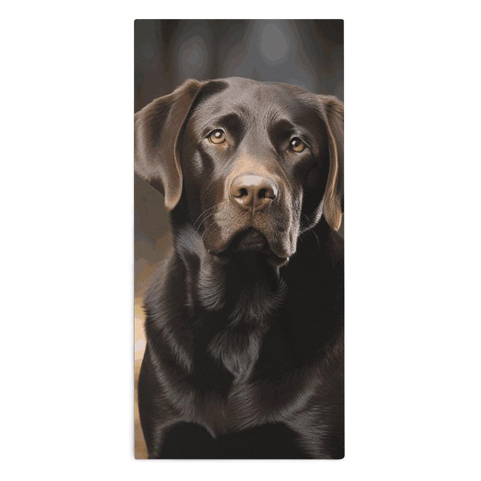 Serviette de bain microfine absorbante imprimé animalier 72 x 35 cm