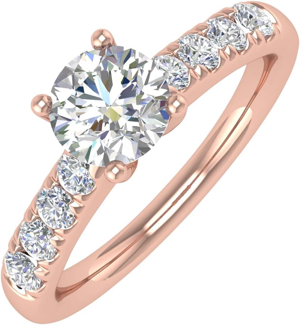 3/4 Carat Diamond Engagement Ring Band in 14K Gold
