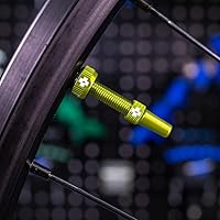 Vista 5 de Muc-Off Válvulas sin cámara V2 – 2.362 in verde 4 válvulas Presta de aluminio 7075 de grado aeronáutico con herramienta de extracción de núcleo