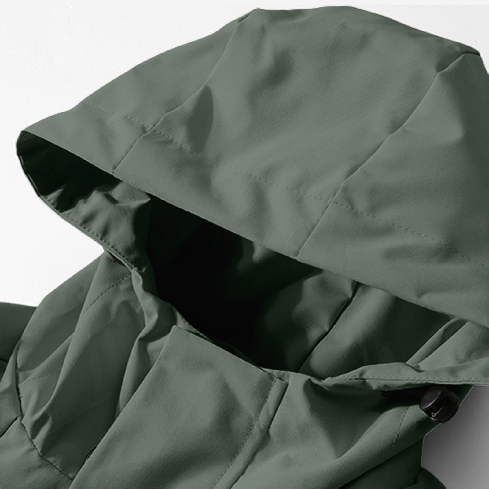 Generico Giacca a Vento Donna Leggera con Cappuccio, Giacca Impermeabile Casual per Primavera e Autunno, Ideale per Viaggi e Attività all'Aperto, Multi-Tasca Funzionale