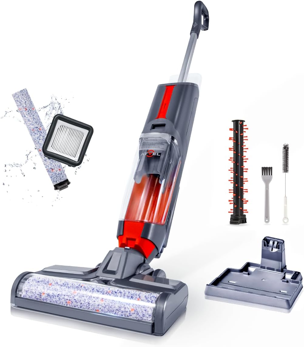 ATVEL F16 Cordless Vacuum Cleaner for Home Use | Wet & Dry Vacuum with HEPA Filter | Lightweight, Rechargeable, Ideal for Hard Floors and Carpets