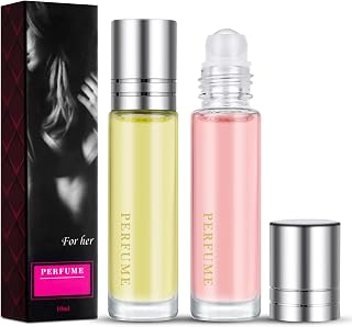 LOPHE Perfume Mujer, 2Pcs Roller Ball Perfume Pheromone Perfume Mujer, Feromonas Mujer para Romantic Long Lasting Fragrance