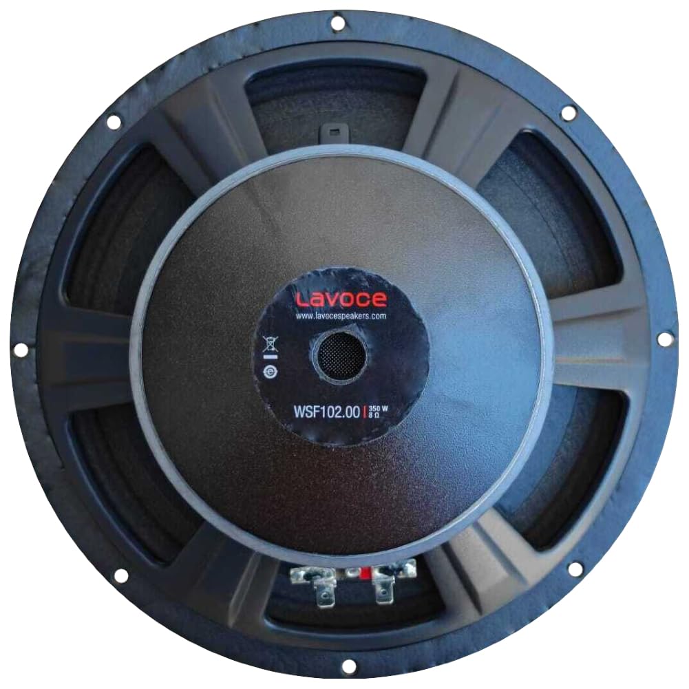 ZESTAW DO LA VOCE ITALIANA WSF102.00, 1 głośnik niskotonowy 25 cm, 250 mm 10", 175 W RMS, maks. 350 W, impedancja 8 omów, do użytku domowego, dyskotekowego, imprezowego, 1 sztuka