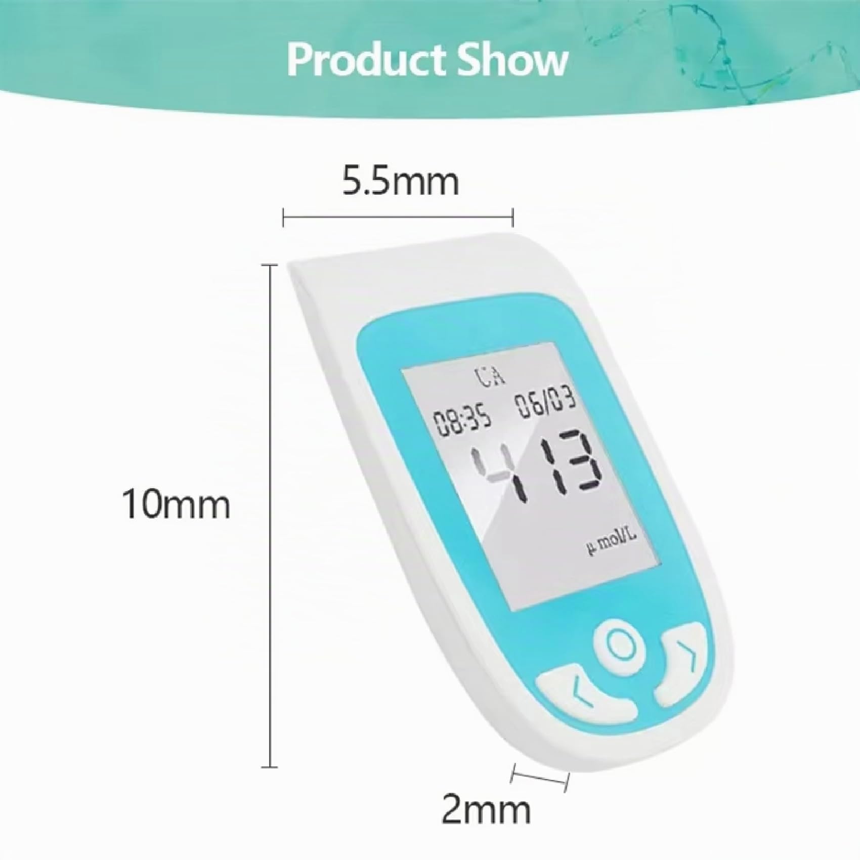 Kit di controllo salute domestico, analizzatore 3 in 1 per glucosio, acido urico e colesterolo con rilevamento preciso, dispositivo di monitoraggio ideale per casa, cliniche e ospedali