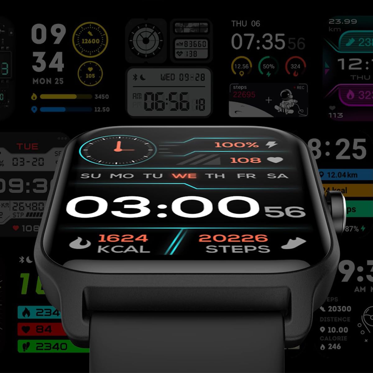 PRIXTON Reloj Inteligente Smartwatch SWB29 para Hombre/Mujer, Asistente de Voz Alexa, Pulsómetro, Oxígeno en Sangre, Multideporte, Sumergible, Autonomía 7 días, Control de Salud y Actividad física