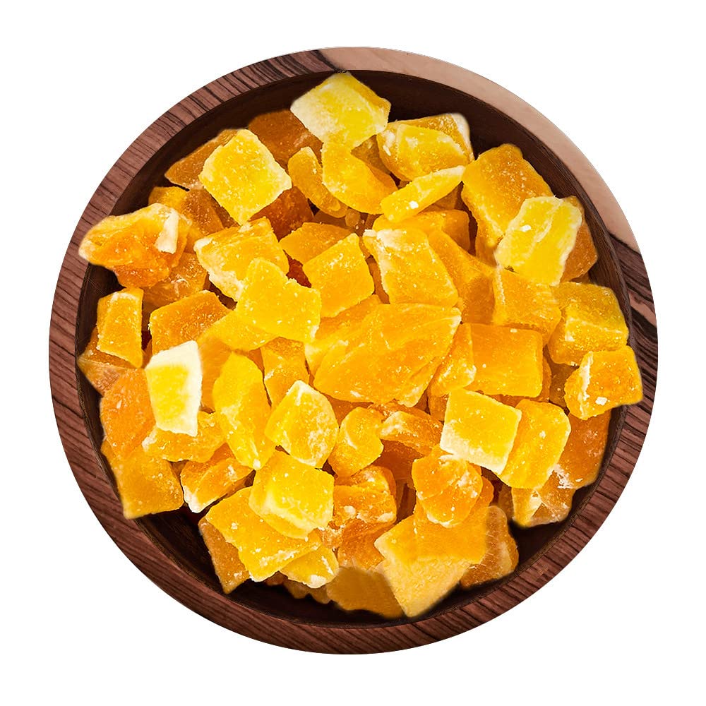 ITALIA SPEZIE - Mango disidratato a cubetti, mango essiccato, snack, muesli, Frutta Essiccata, Frutta Esotica Disidratata, Snack Sano