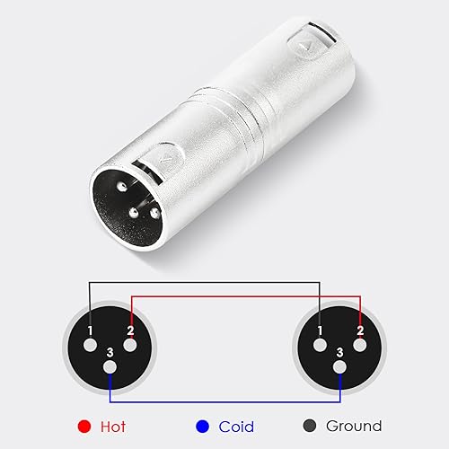 Miniatura 9 de pegcabac Adaptador XLR hembra a TRS de 14 pulgadas, adaptador de cable equilibrado de enchufe estéreo para conector hembra, adaptadores macho de 14
