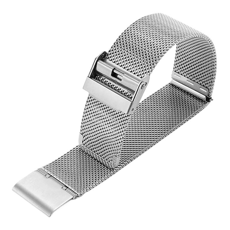 Relojes correa de malla de acero inoxidable pulsera de 22 mm resistente 4