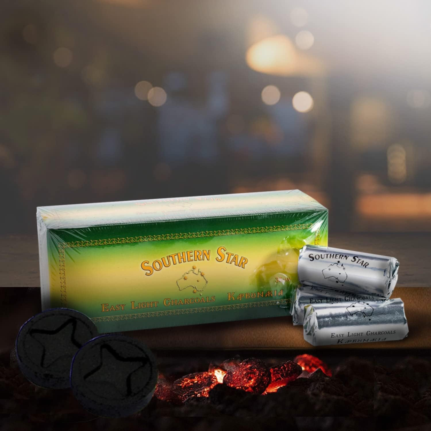 Southern Star Quick Lighting Incense Burning Charcoal Tablets Large