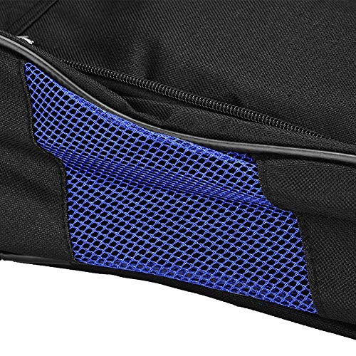 Alomejor Golfschuhe Tasche Leichte Robuste Nylon Schuhtasche Atmungsaktiv für Golfaktivitäten Für Verschiedene Schuhe(Schwatz+Blau)