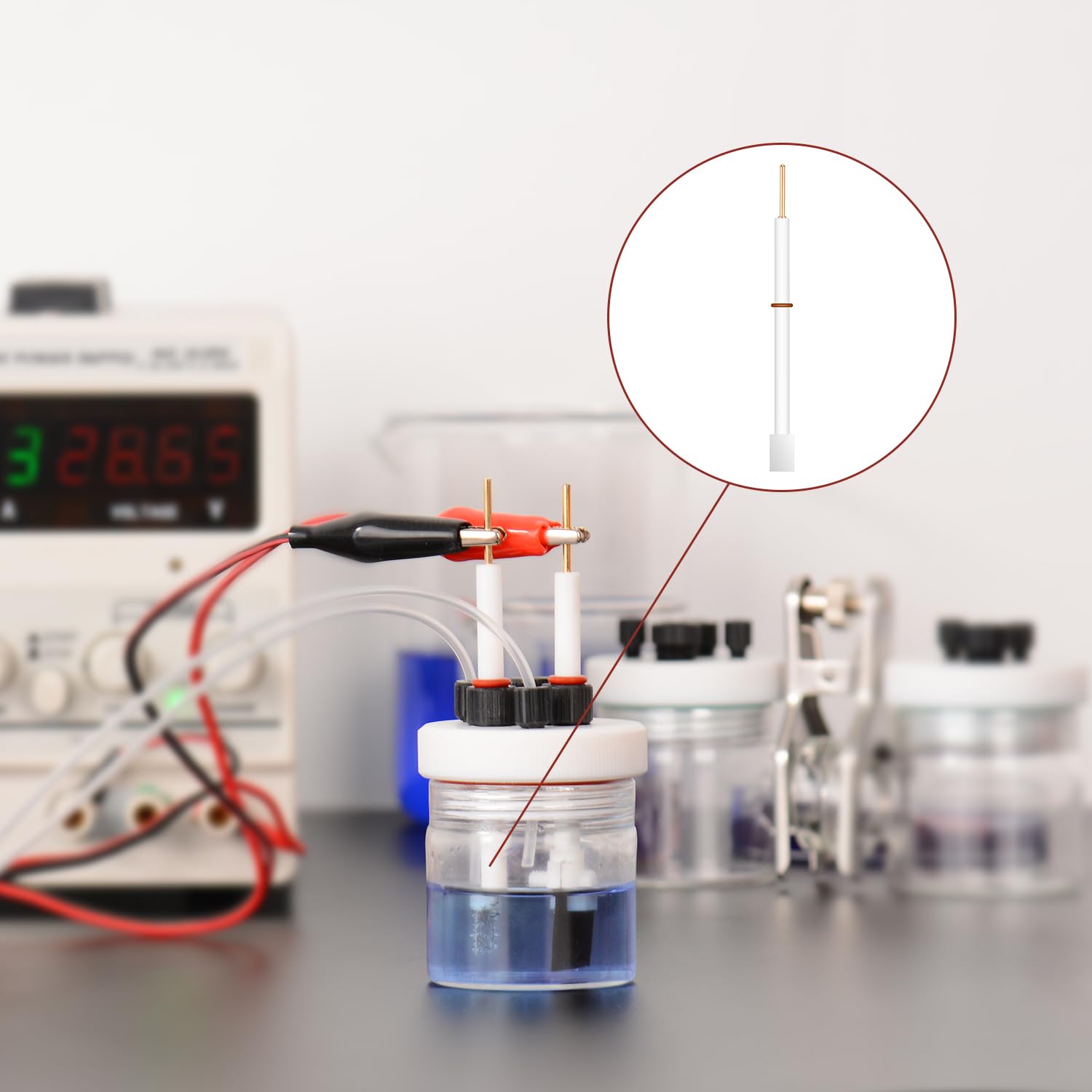 stonylab Platinscheibenelektrode, 10x15x0,1mm, 99,99% Reinheit Pt für Elektrochemie
