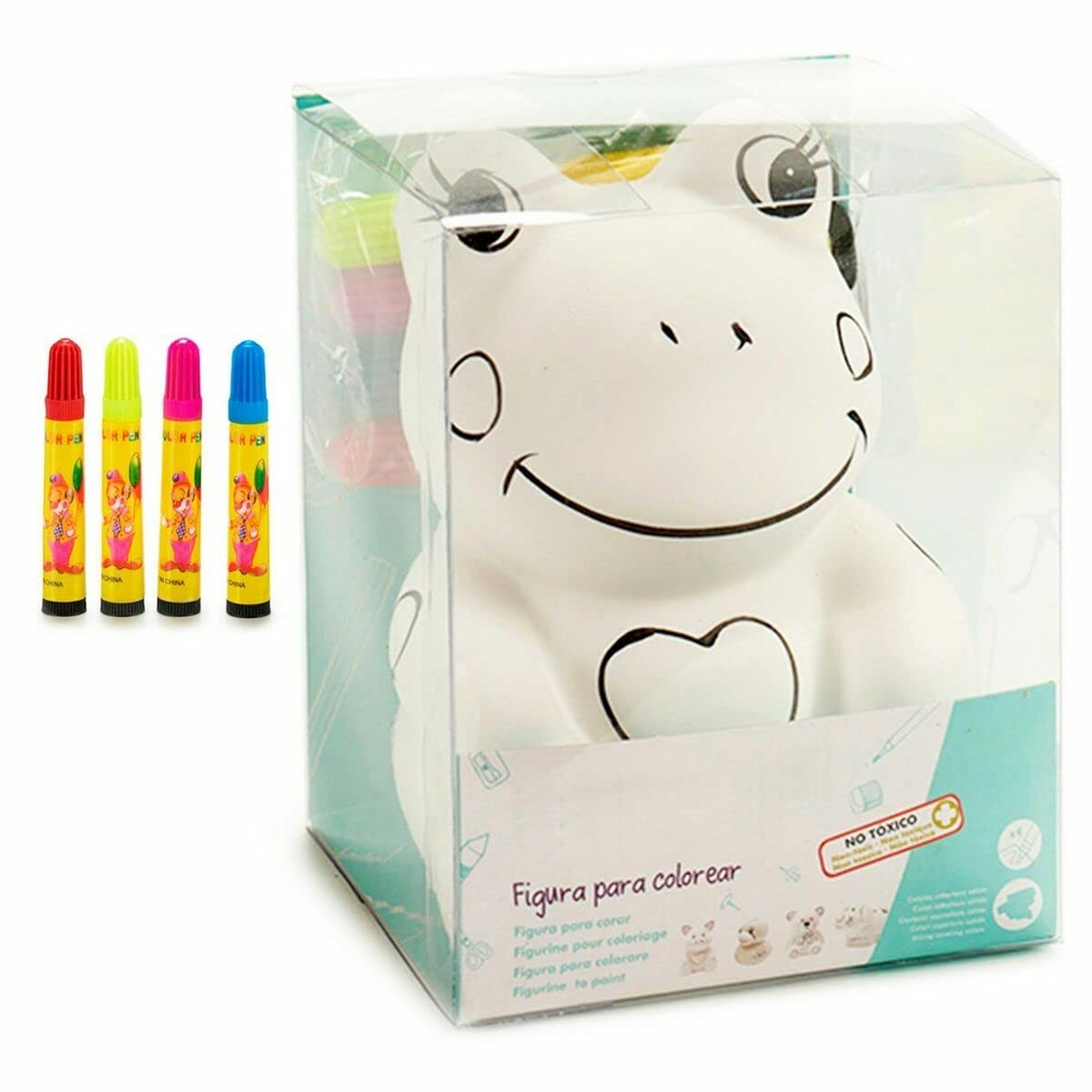 Pincello Piggy Bank, Multicoloured, Standard