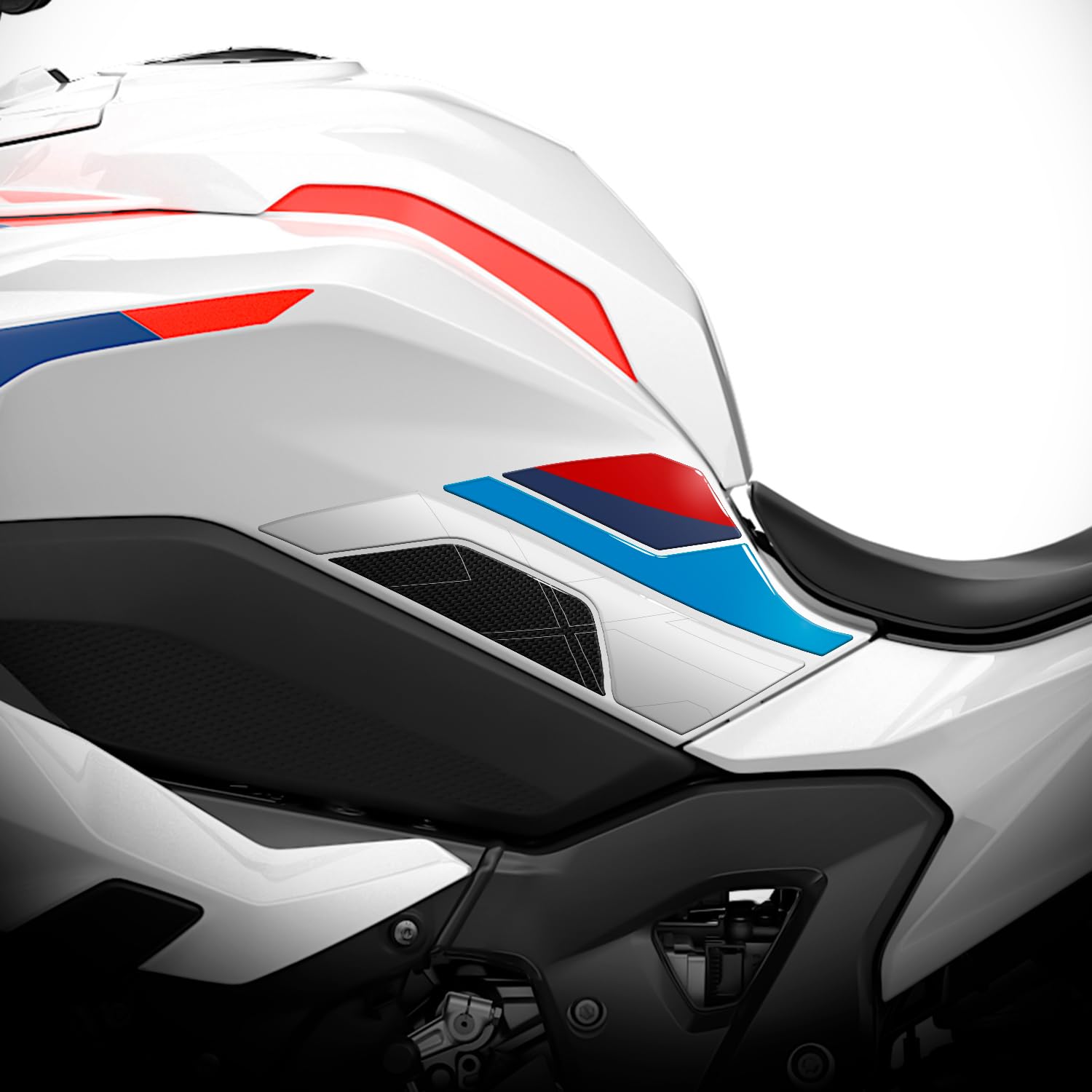 Az Graphishop 3D-Harz-Seitenaufkleber kompatibel mit BMW S 1000 XR 2025-2026 Schutz vor Stößen und Kratzern, Made in Italy L-S1000XR-25 (Motorsport)