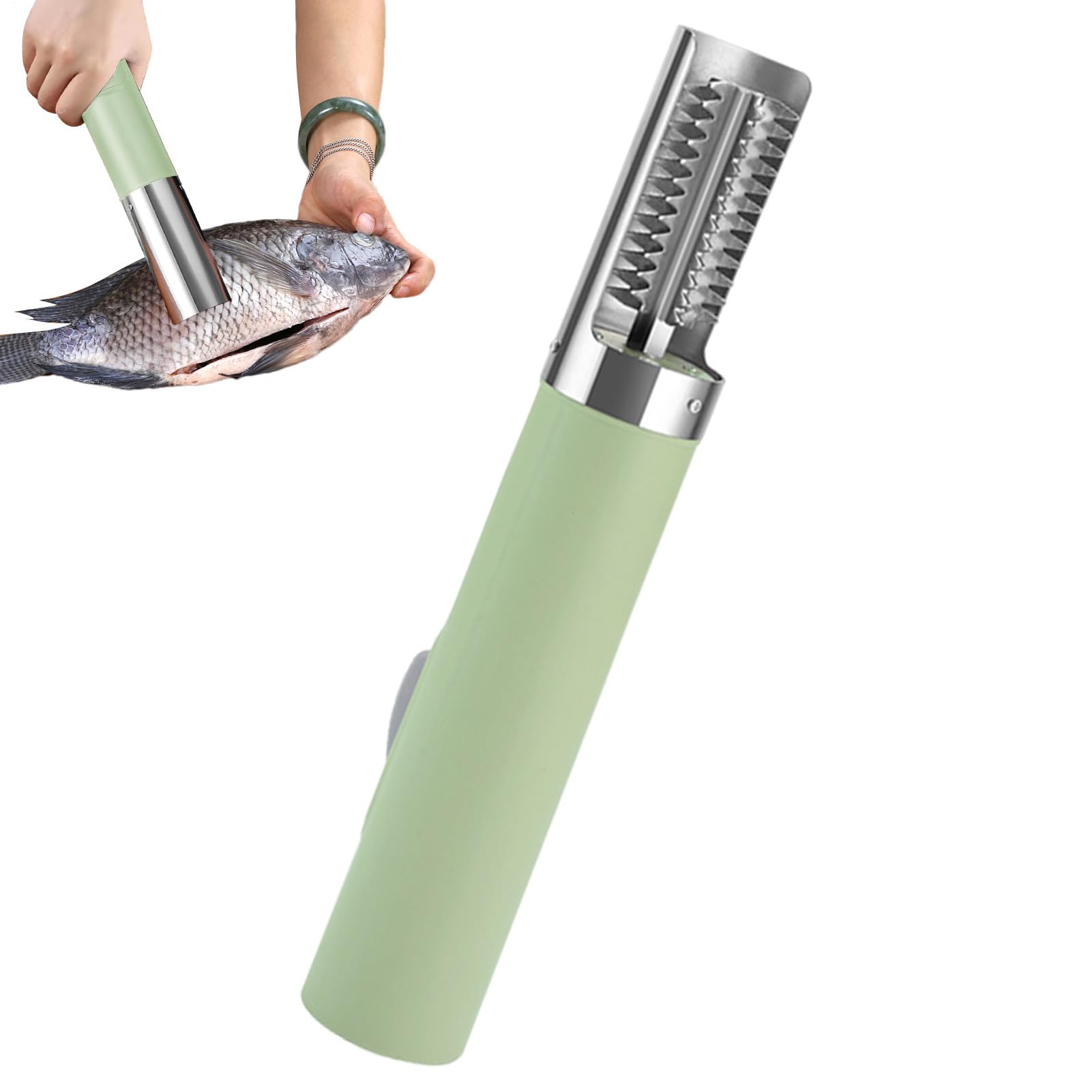 Escamas de pescado, acero inoxidable, ScarperRemover 3000 mAh
