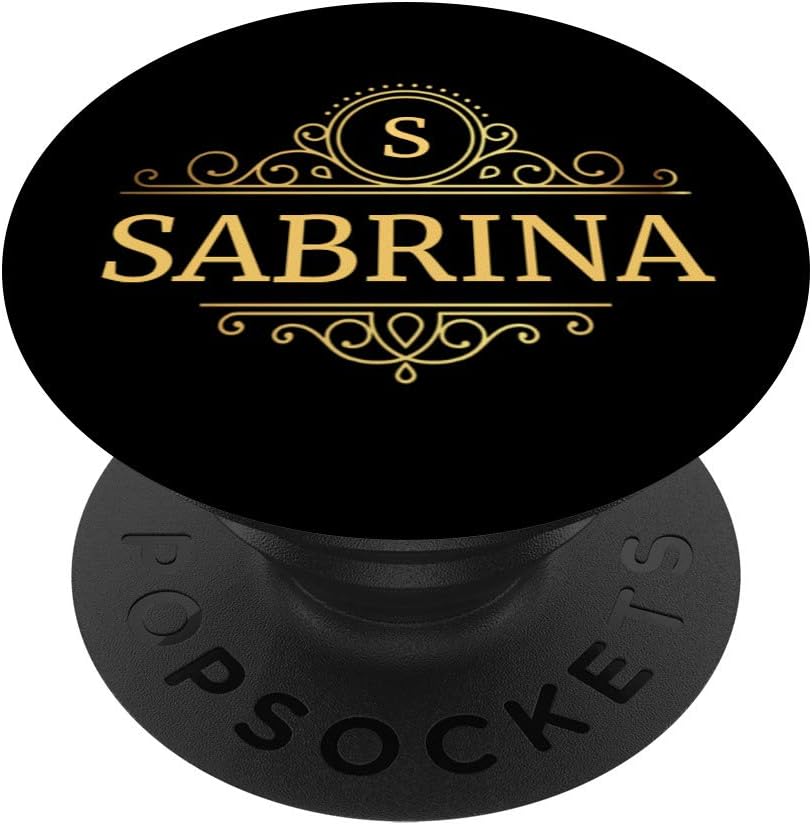 Sabrina Gift Black Women Swirl Monogram Name Sabrina