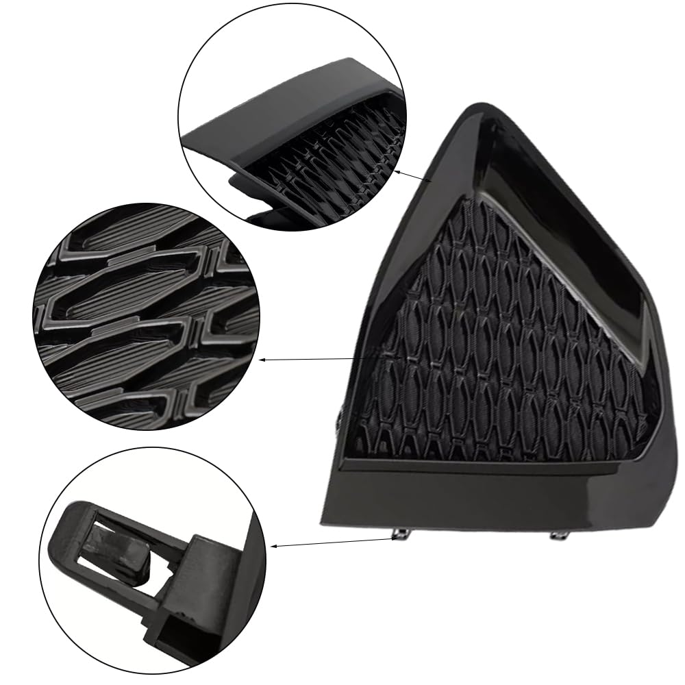 Riloer Copertura per fendinebbia per auto, 1 paio di coperture per fendinebbia paraurti anteriore, fendinebbia anteriore per auto, compatibile con Nissan Maxima 2019-2022, 62257-9DJ0A 62256-9DJ0A