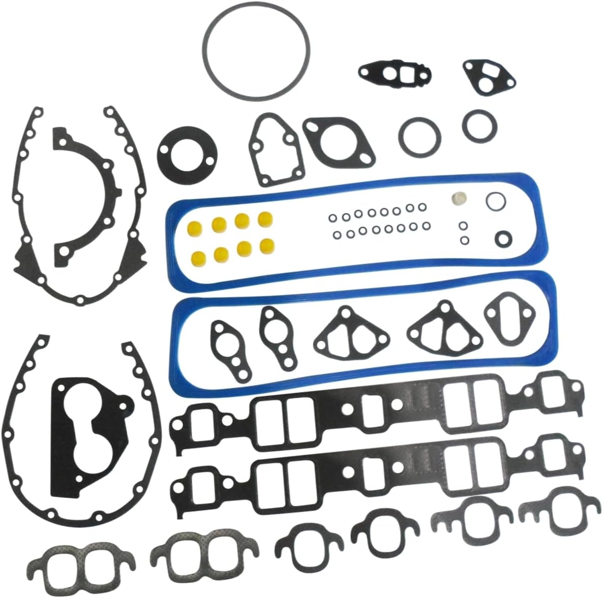 Engine Gasket Set Compatible with Chevrolet Throttle Body TBI 5.7 Liter 350 Cubic Inch V8 Engines from 1987 Through 1995 260-1269 KS2666 T598122