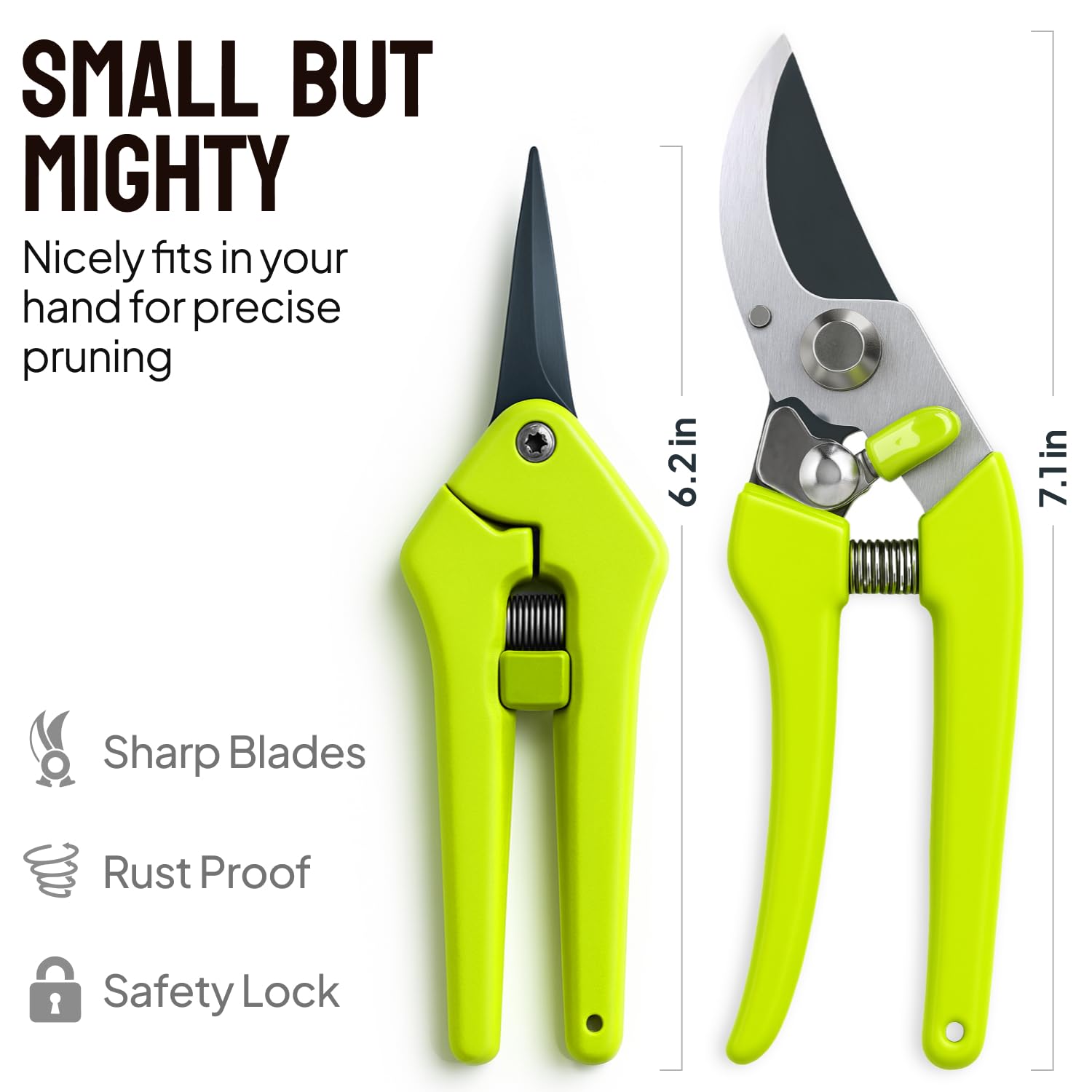 Close-up of the Craft911 pruning shears and snip handles showing the non-slip texture.