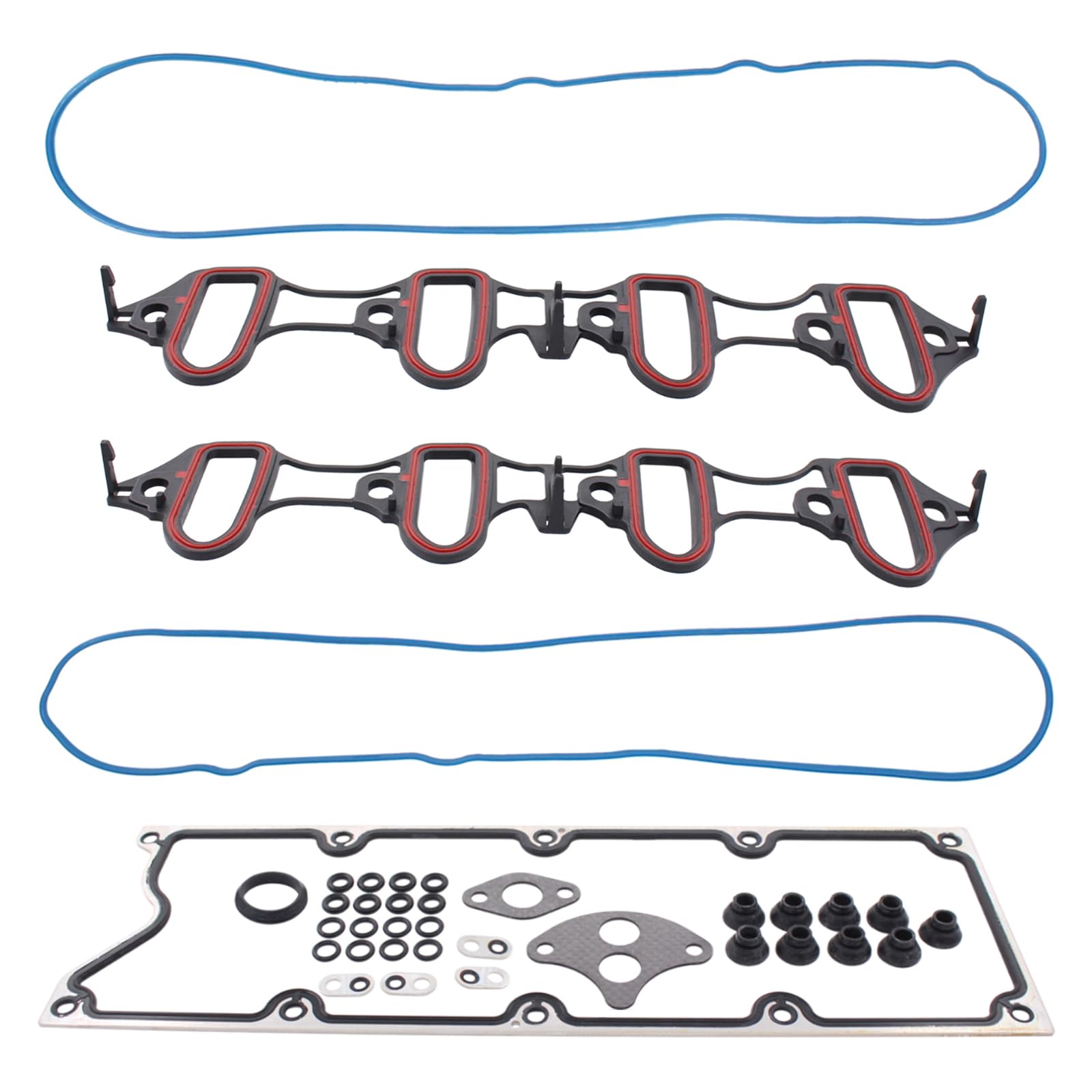 ApplianPar Intake Manifold Gasket Kit for Envoy Yukon 97x Rainier Escalade H2 Avalanche Express Silverado Suburban Savana Sierra 1500 2500 3500 Classic Tahoe Trailblazer
