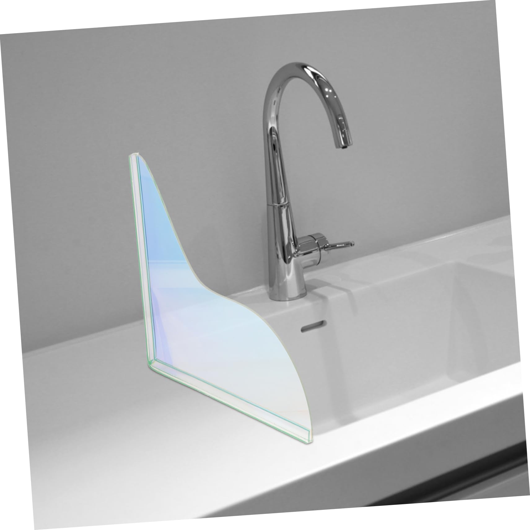 Holibanna Bathtub Corner Splash Guard Easy Install Water Barrier for Washbasin Tub Durable Design Vibrant Colors Protection Against Splashing Water