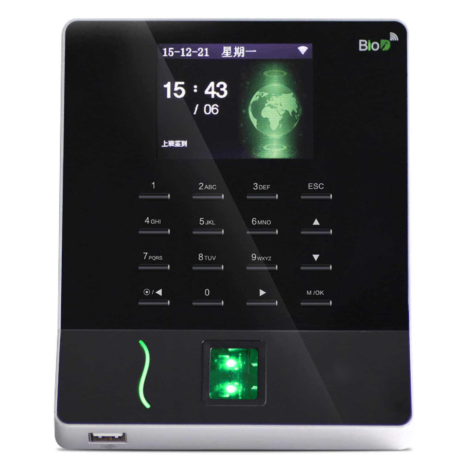 Buy Zgsalvation Wifi Fingerprint Punch Card Machine, Fingerprint Time