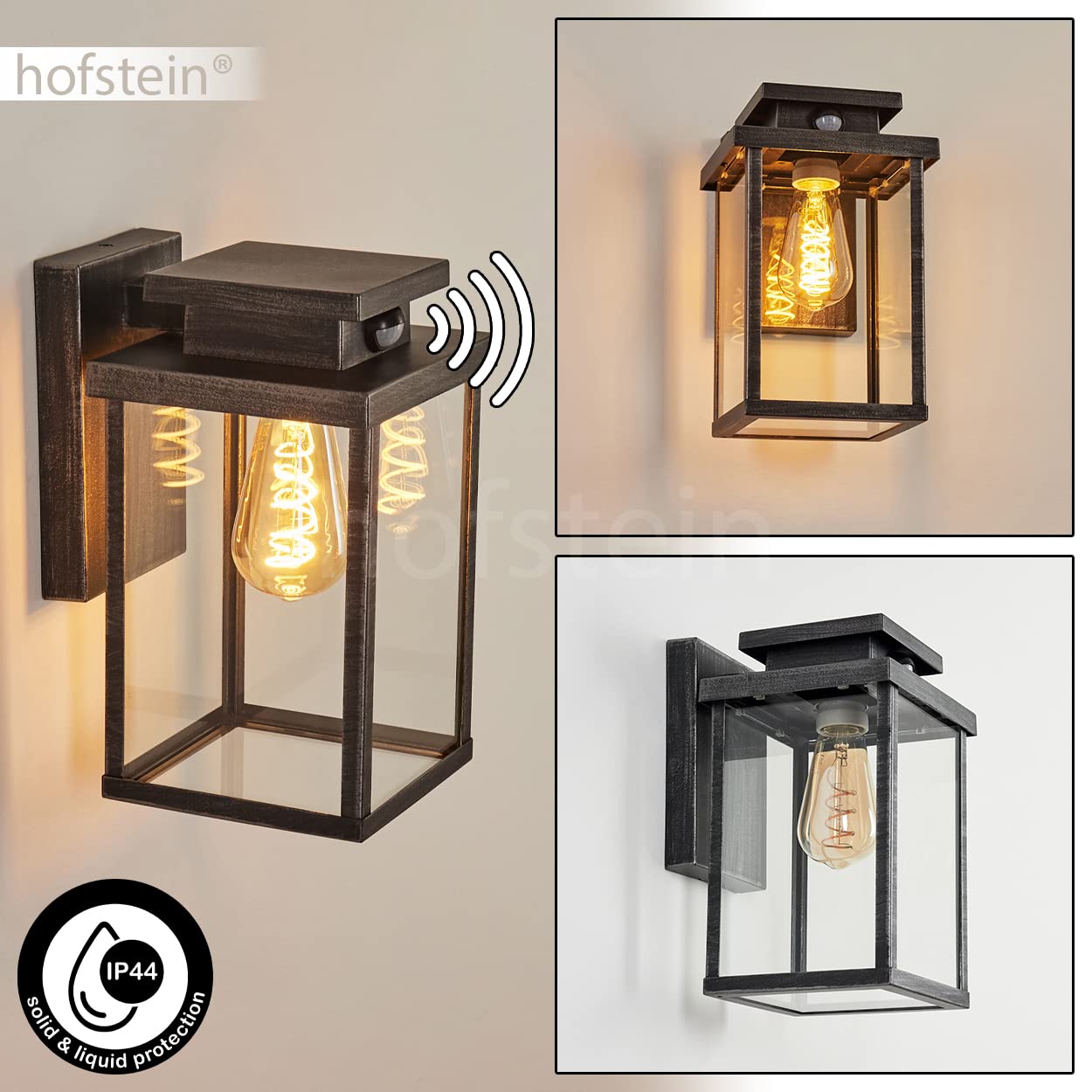 Applique Murale Extérieure Acier 2 Lumières IP44 - Duo