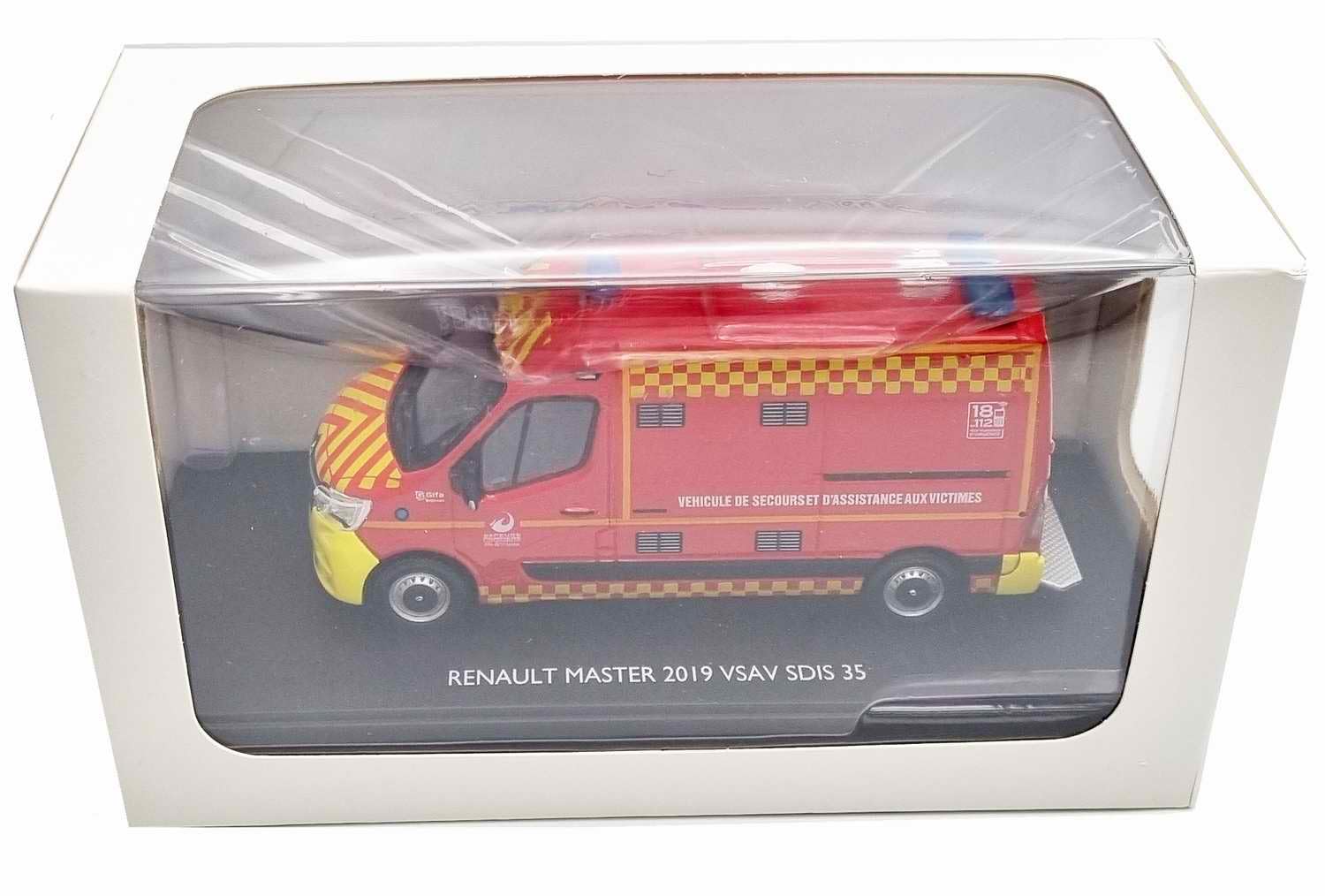 Eligor 118007 Renault Master VSAV - Pompiers SDIS 35 2019 - Échelle 1/43