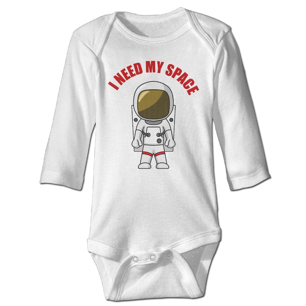 Baby I Need My Space Astronaut 100% Cotton Rompers Sets White 6 M