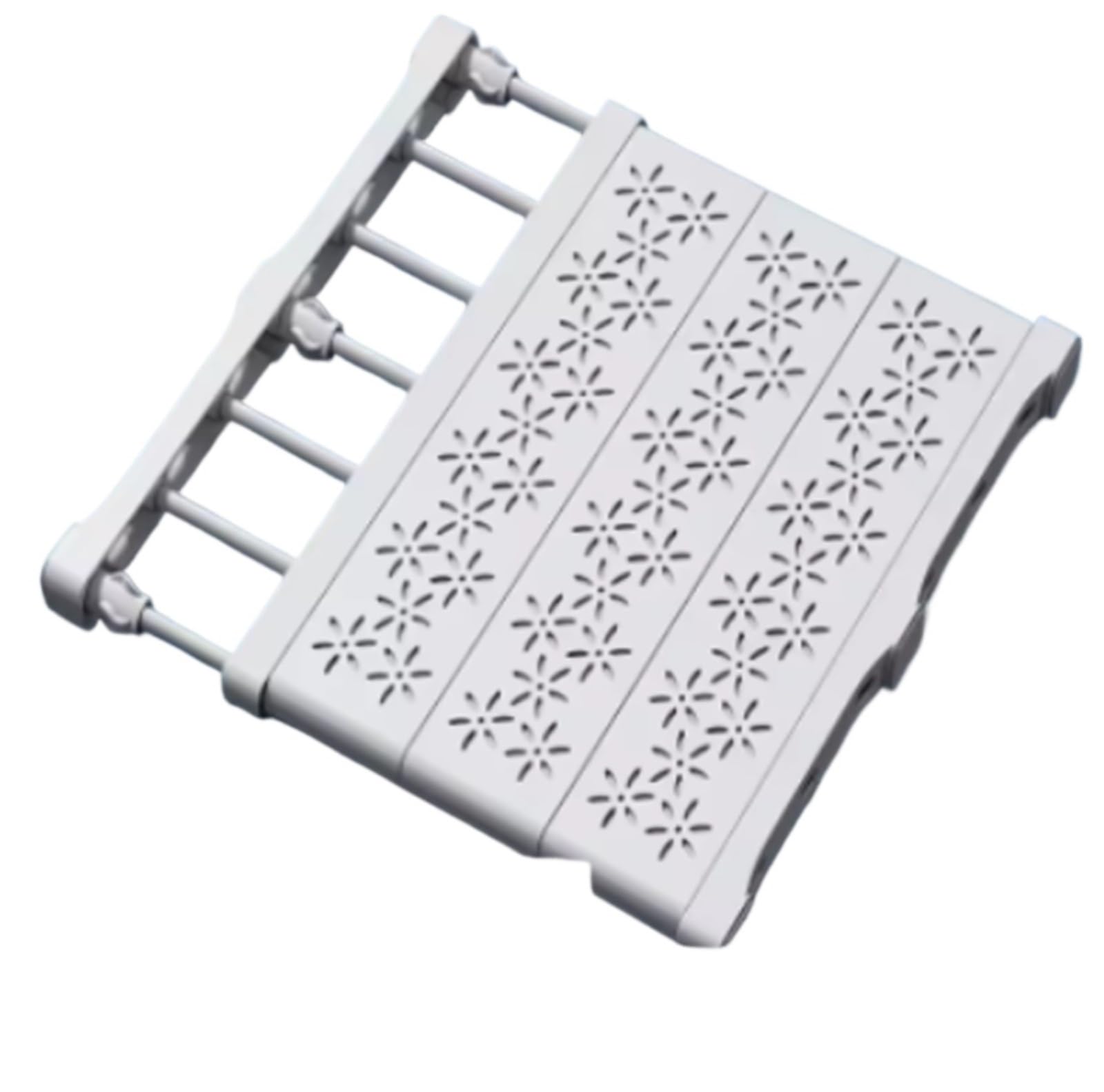 Étagère de Rangement Extensible Multicouche for Garde-Robe, Gain Place, séparateurs en Plastique for vêtements, Chaussures et accès pour Armoire, Armoire, Cuisine, Salle de Bain(White2 S)