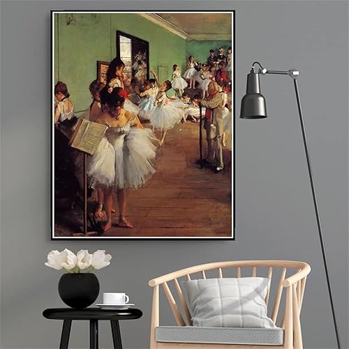 Miniatura 2 de hhydzq - Kit de pintura por números The Dance Class por Edgar Degas, pintura de bricolaje, acrílico, multicolor, 7.9 x 11.8 in, algodón, clásico,