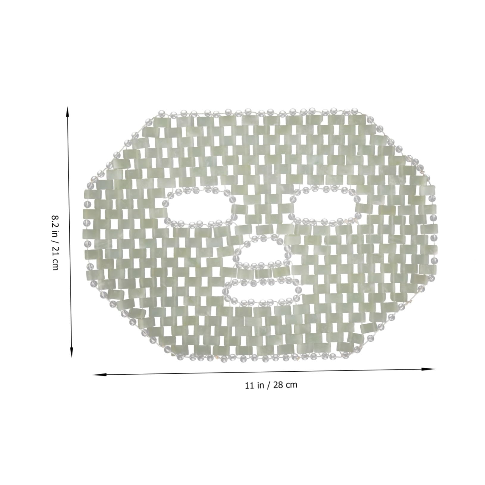 Healvian Gesichtsmaske aus Natürlichem Jadestein mit Individueller Passform zur Reduzierung von Gesichtsschwellungen Beruhigende Maske für Hause und Hautpflege