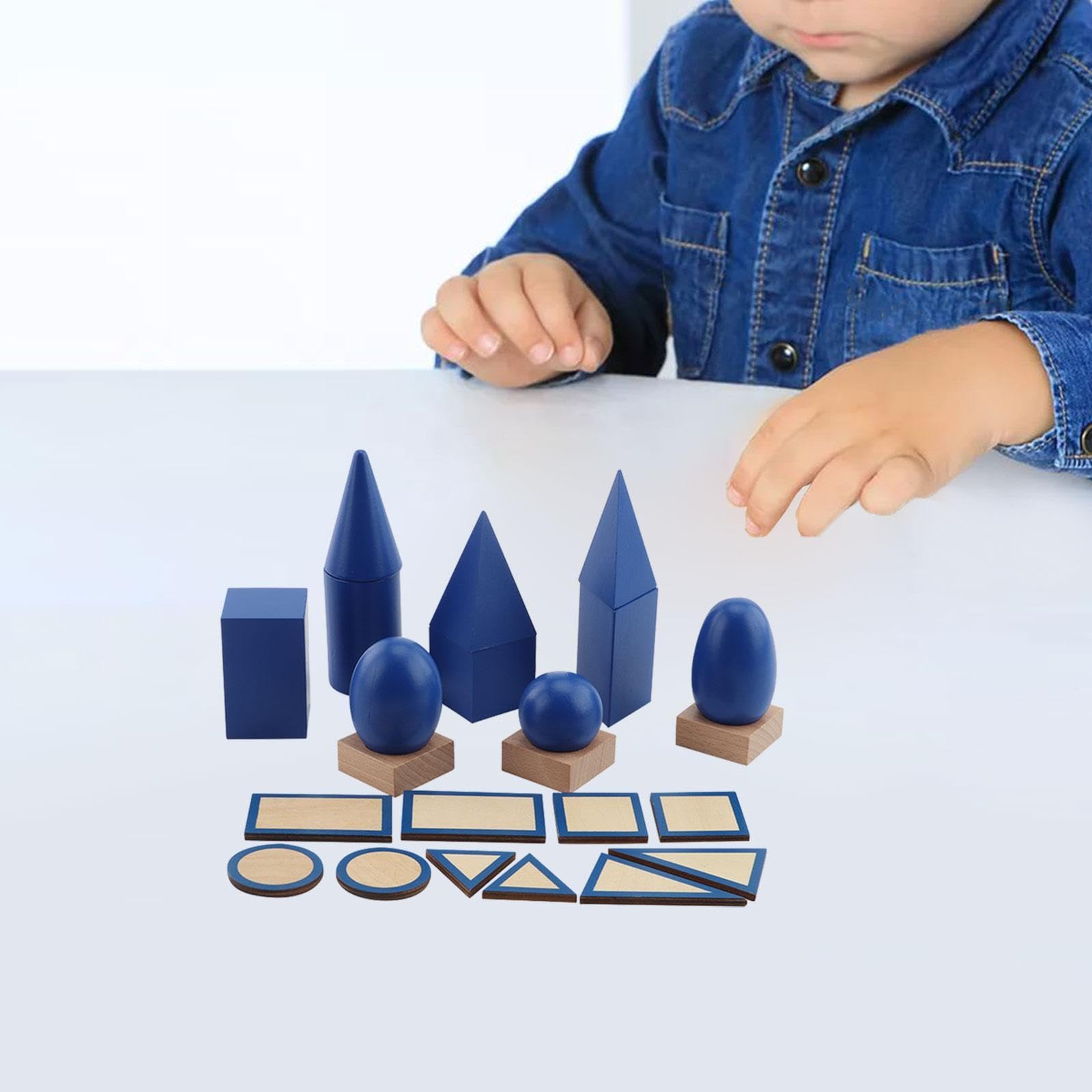 Formen, geometrische Körper, Mathe-Spiel, sensorische Spielzeugblöcke, kognitive Zuordnung, Entwicklungszylinder für ab 3 Jahren