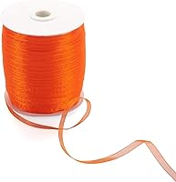 Vista 5 de KISSITTY Cinta de organza transparente de 500 yardas de 1/4 de pulgada, cinta decorativa para manualidades, cintas negras para envolver regalos