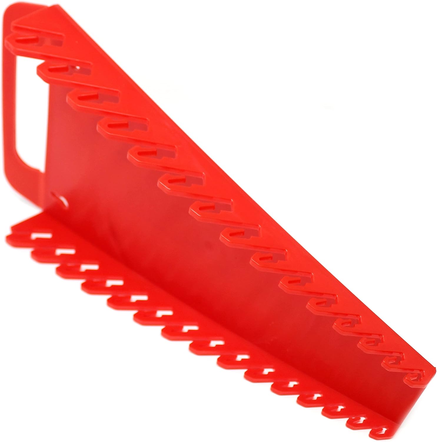 15-Tool Gripper Wrench Organizer Tray Kit - 2 Plastic Portable Gripper Tray Holders… (2 Piece Kit, Red & Blue)