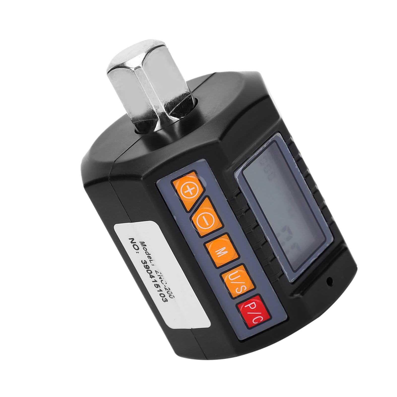 TOOLSGO Digital Display Torsion Meter Portable High Accuracy Wrench Adapter ZNC?200 6?200N.M with 2 Conversion Head for Maintenance and Repair